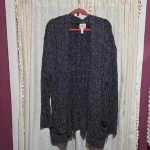 St. John's Bay Black Cardigan Sweater